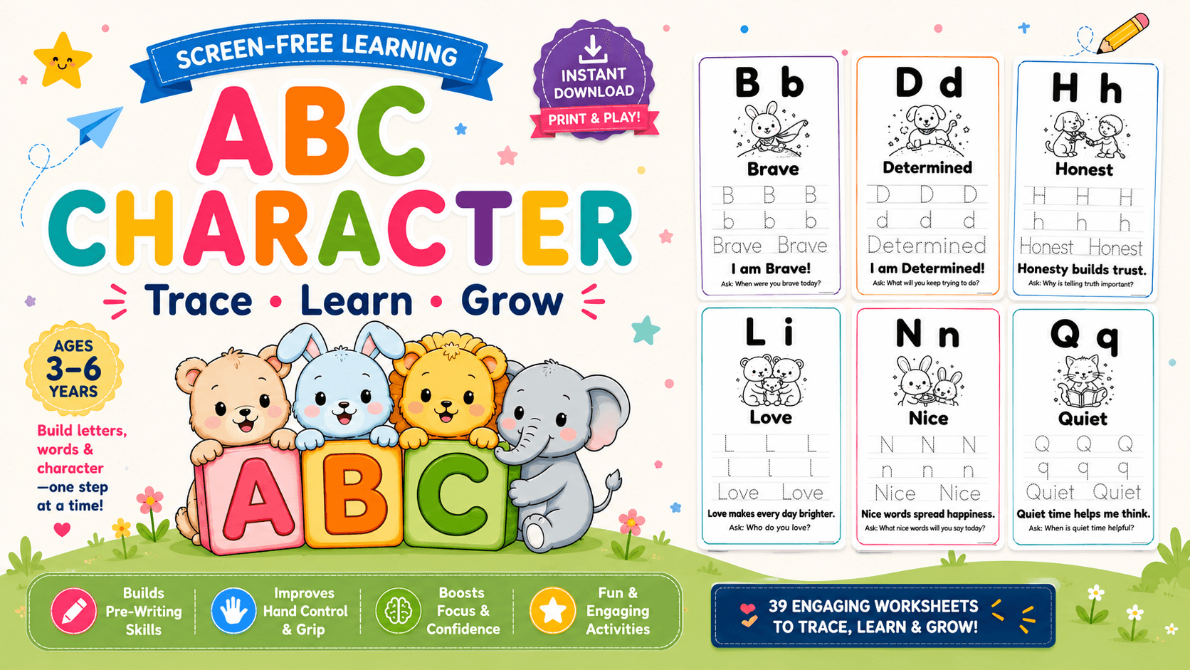 ABC of Character โ One letter, one good value, from A to Z