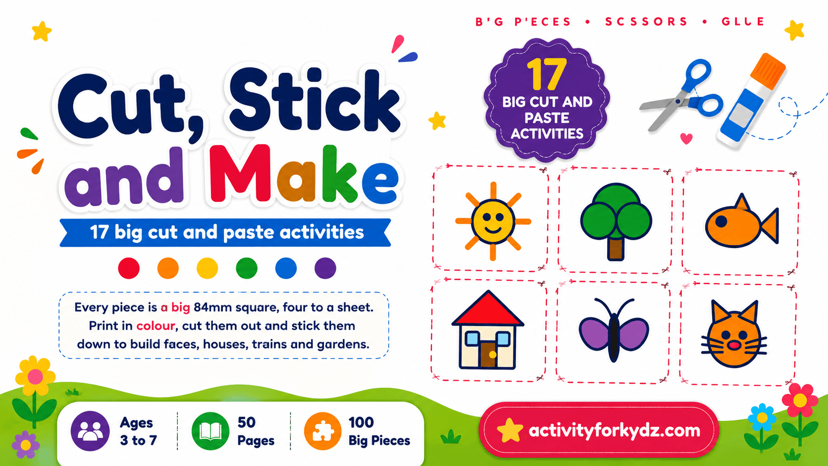 Cut, Stick and Make: 17 Big Cut and Paste Activities
