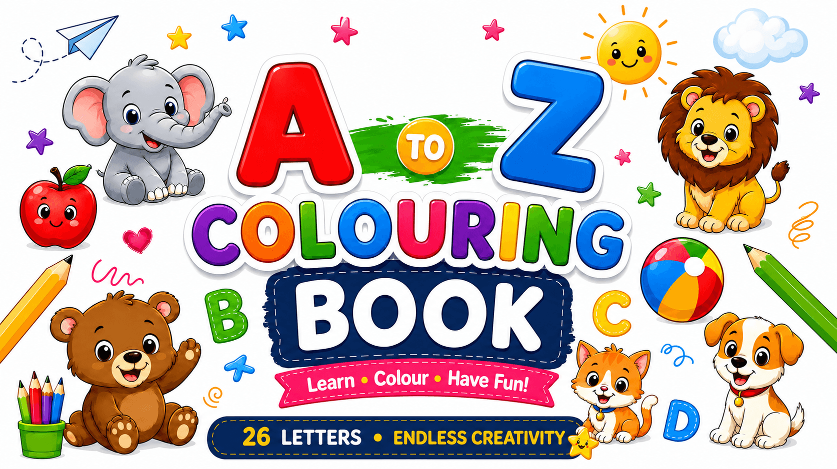 Alphabet Adventures A-Z Pack โ One letter, one picture, one word per page from A to Z