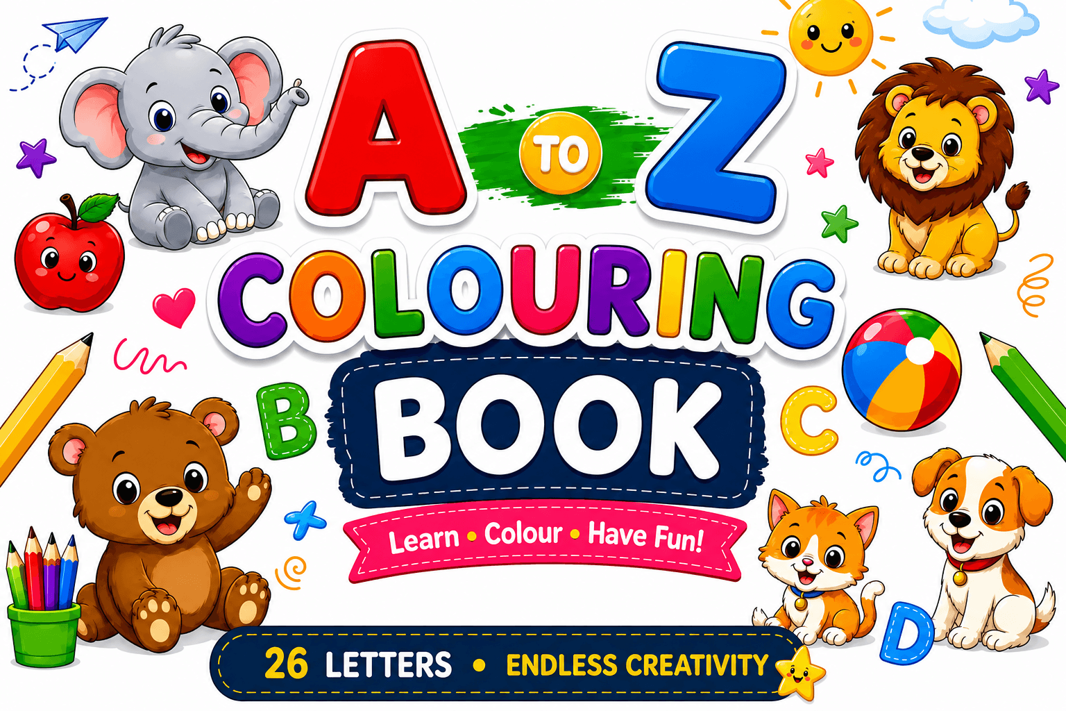 Alphabet Adventures A-Z Pack โ One letter, one picture, one word per page from A to Z